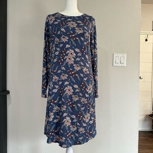 Floral print jersey dress